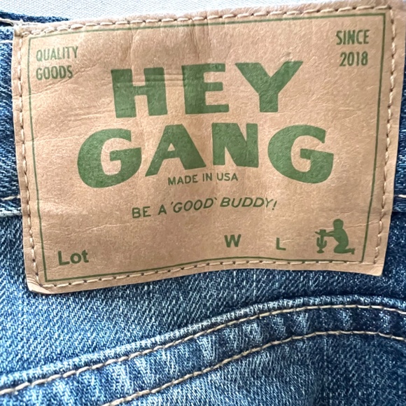 HEY GANG The Loose Crop Selvedge Jean Made in USA - 31 - Picture 8 of 14